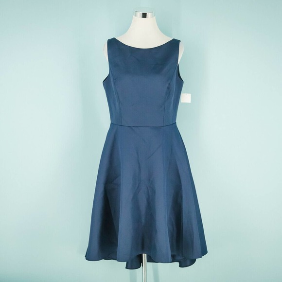 ALFRED SUNG Dresses & Skirts - Alfred Sung 14 Blue Fit Flare Dress NWOT